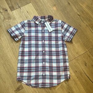Janie and Jack s/s button down shirt size 8